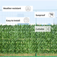 Gard Artificial cu Frunze Ivy 3m x 1m, Paravan Verde, Balcon, Terasa, Gradina - imagine 6