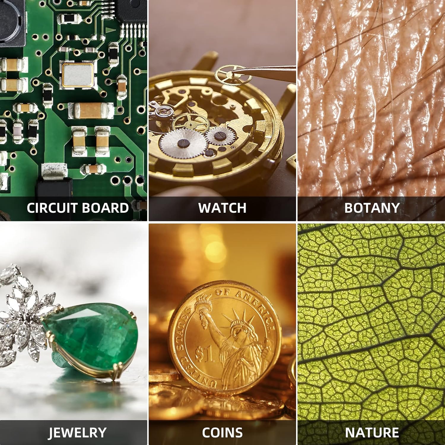 Microscop digital LCD 4.3” HD, 8MP, zoom 1-1000X, 8 LED-uri, baterie reincarcabila si suport PC