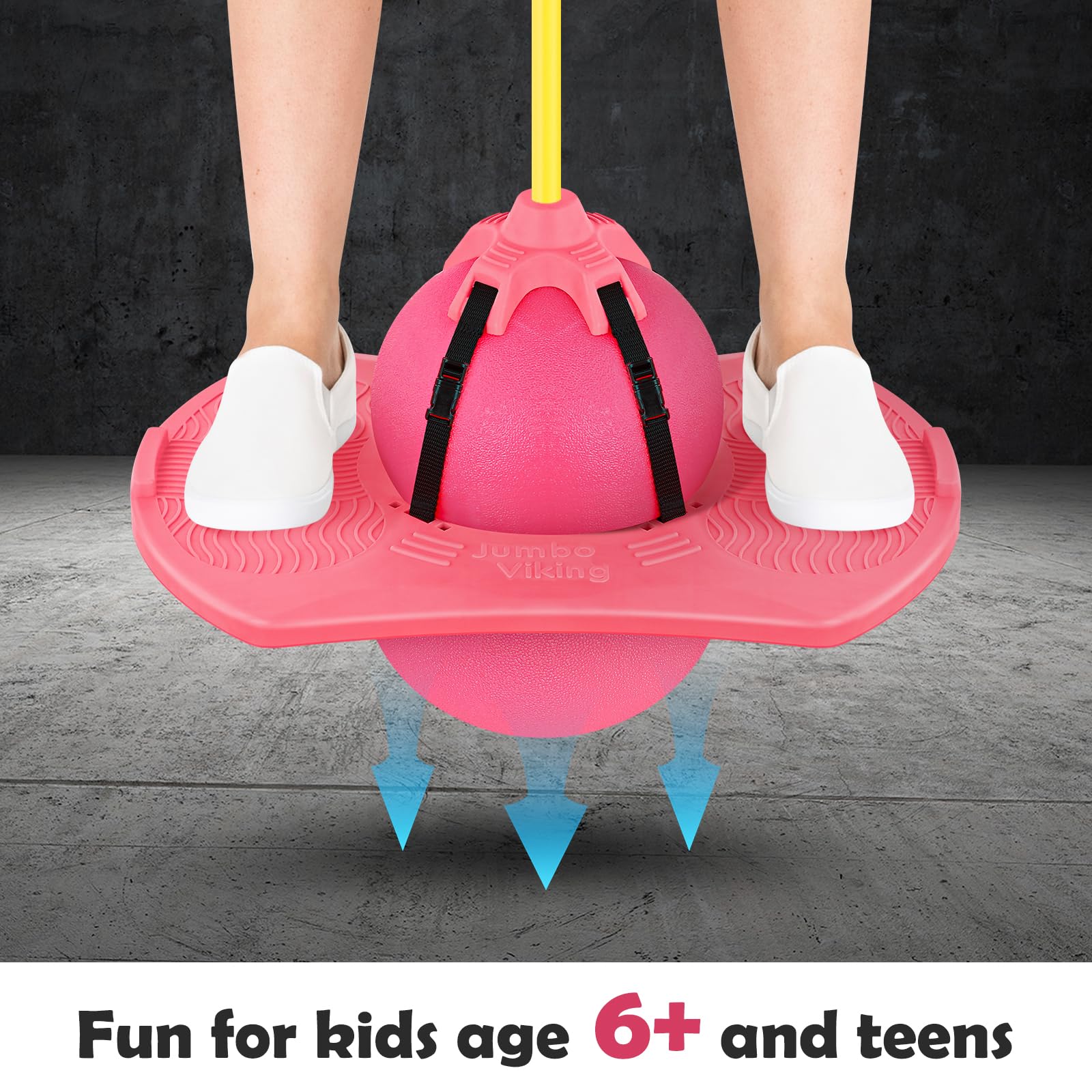 Jucarie de sarituri anti-alunecare pentru copii cu mâner de prindere ușoara, 38 x 80 cm