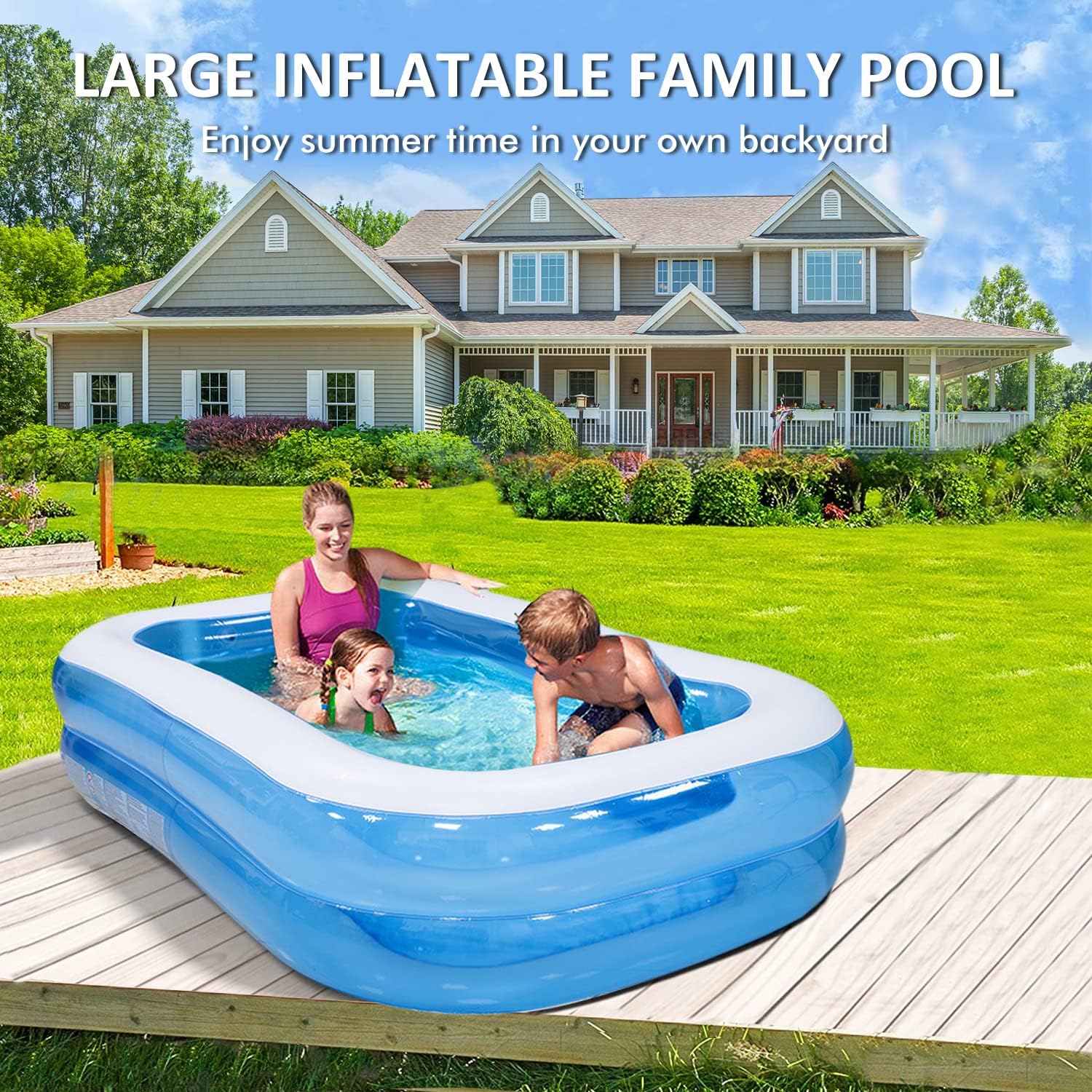 Piscina exterioara gonflabila 2 sau 3 inele, Family Pool