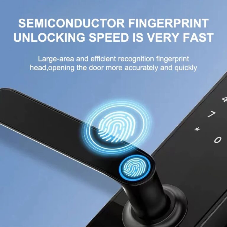 Cerradura Security Intelligent Incuietoare Inteligenta Usa Biometrica Amprenta Digitala Parola - detaliu produs