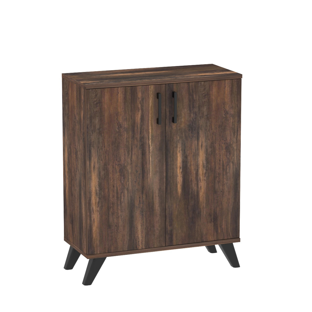 Dulap de depozitare multifunctional cu 2 uși și 4 rafturi, 72x32,5x88 cm