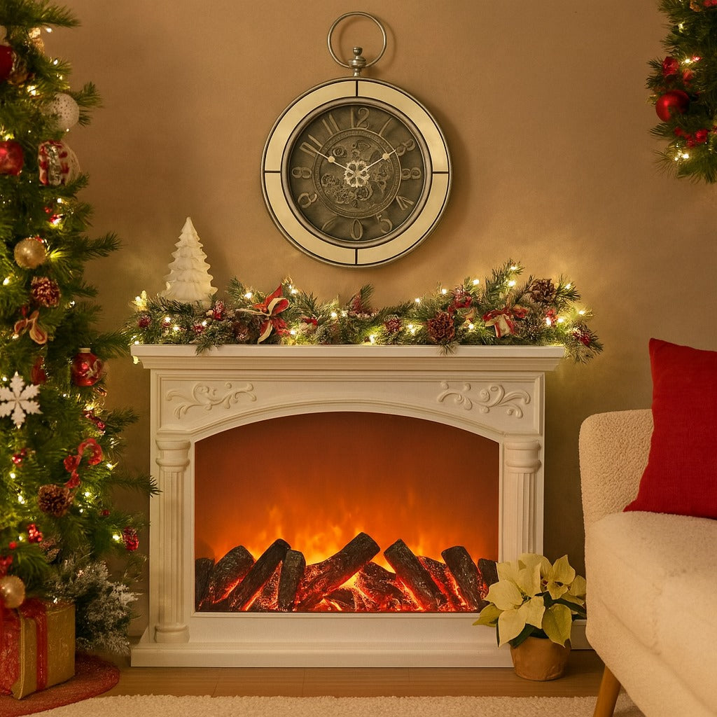 Ceas de Perete Stil Vintage – Design cu Mecanisme Vizibile, Carcasa Metalica cu oglinda si Detalii Premium