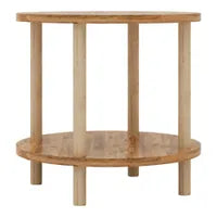 Masuta Cafea Rotunda Lemn Picioare Metalice Design Modern Gri Antracit - detaliu produs