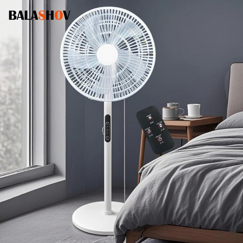 Ventilator digital cu telecomanda si timmer 1120 mm, oscilatie 90°, afisaj LED, 16 inch