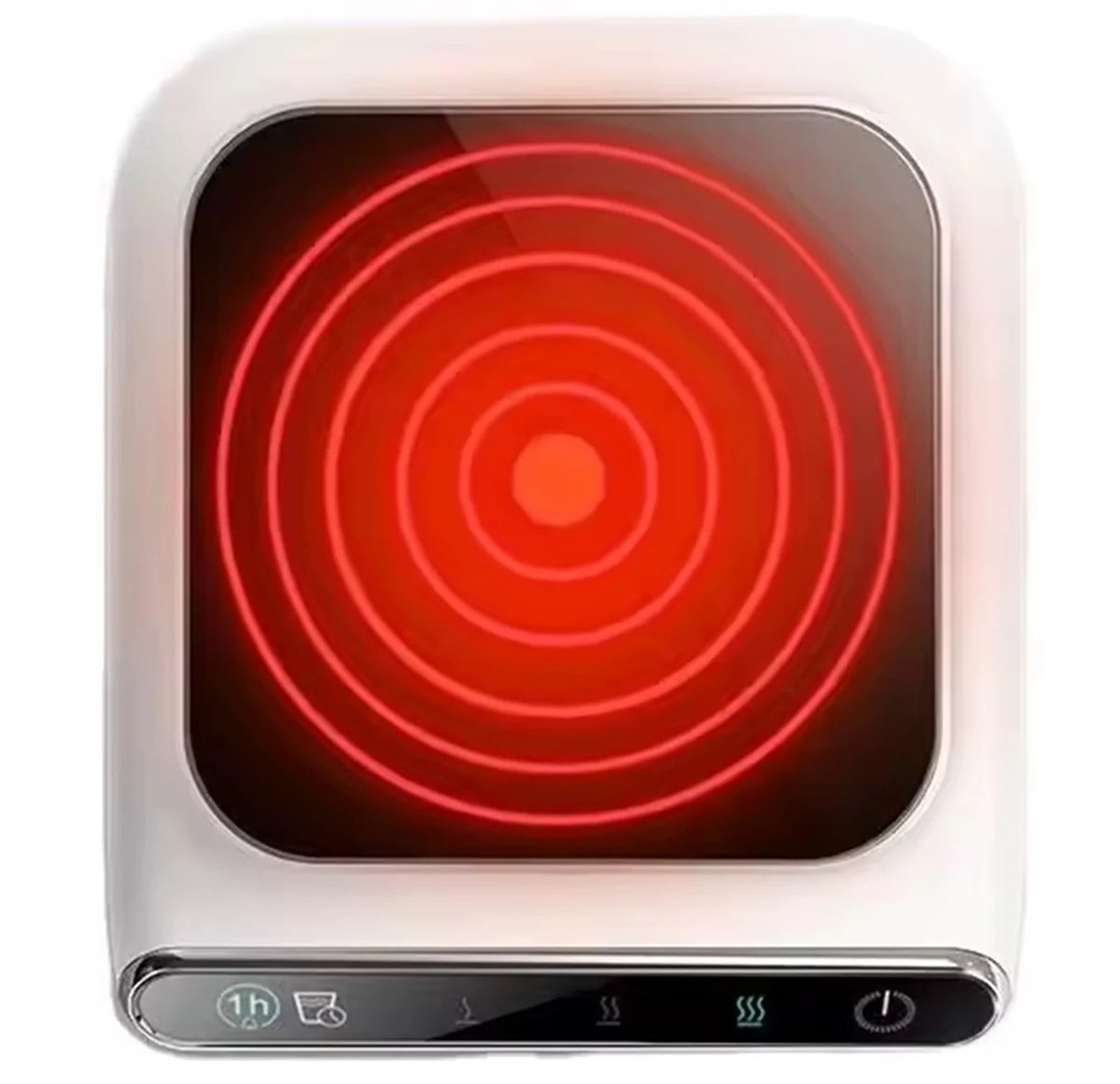 Incalzitor electric smart pentru cana cafea, ceai si alte bauturi, incarcare USB, reglare temperatura, alimentare 5V, putere 10W, alb