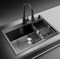 Chiuveta de Bucatarie Profesionala, Inox, 72x48x25 cm - imagine 3