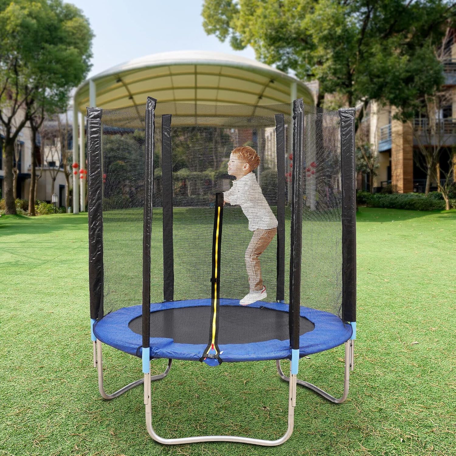 Trambulina cu plasa de siguranta, diametru 183 cm, 3 ani+