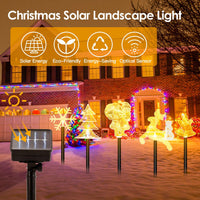 Set 5 Decoratiuni Solare LED Exterior Gradina Iluminare Solara Multicolora - detaliu produs
