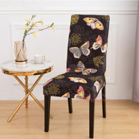 Set 6 huse universale, elastice, pentru scaun - imagine 6