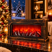 Șemineu Electric Decorativ cu Efect de Flacără LED – 40 × 20 × 10 cm - detaliu produs