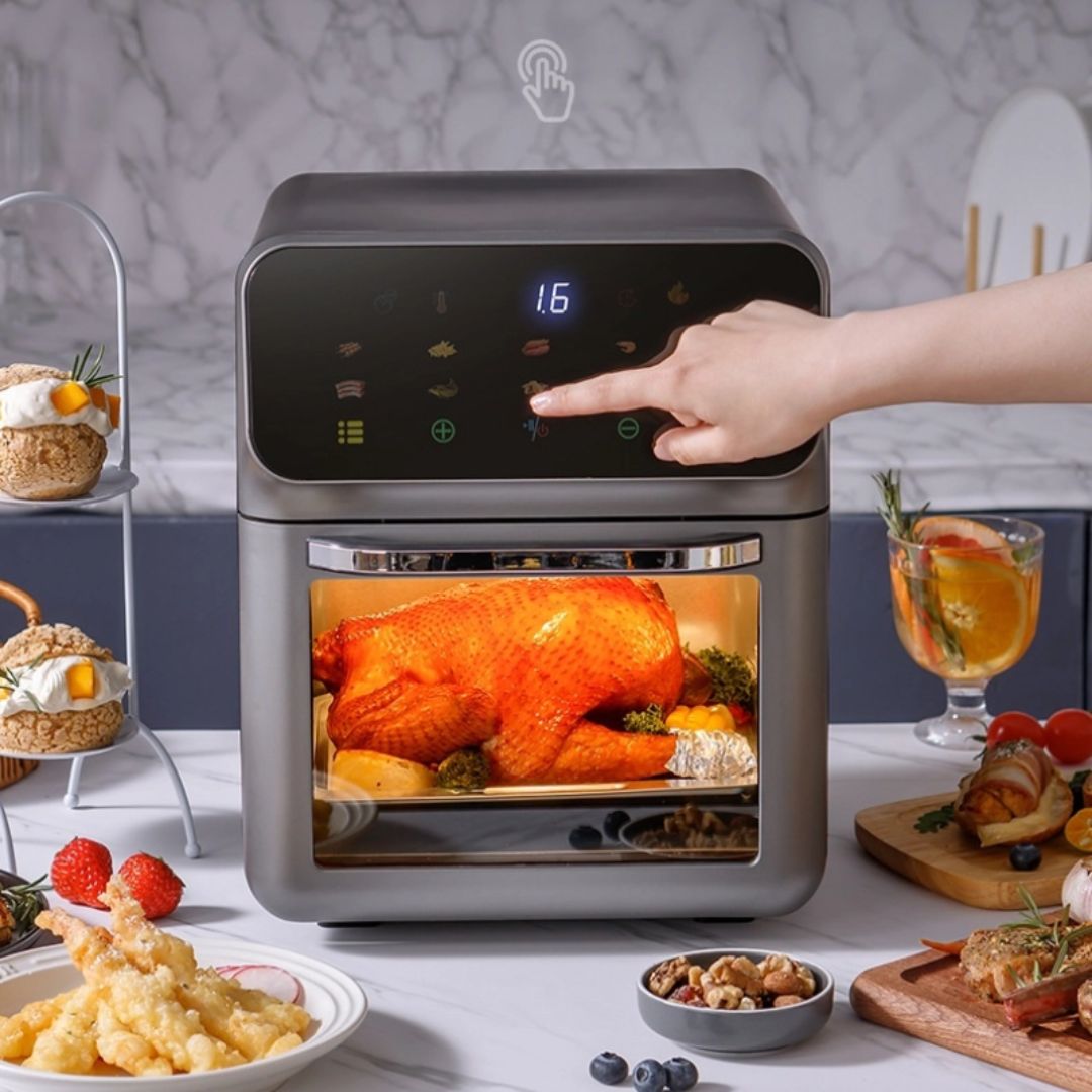 Air Fryer Electric Inteligent 10L Cu Ecran Touch – Cuptor Multifunctional pentru Gătit Rapid