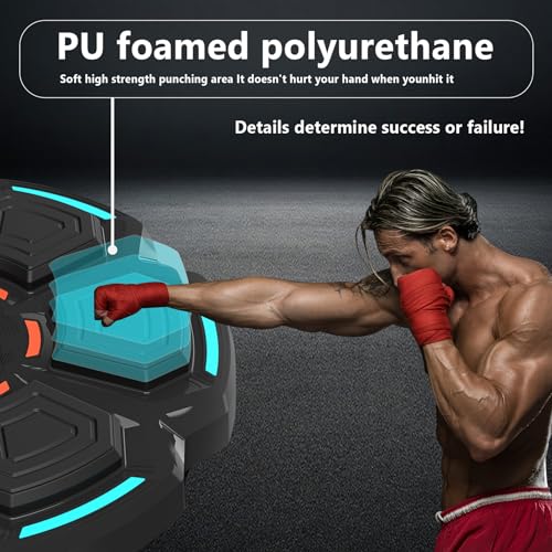 Aparat inteligent de box cu lumini RGB, muzica si afisaj LED – antrenament interactiv pentru acasa