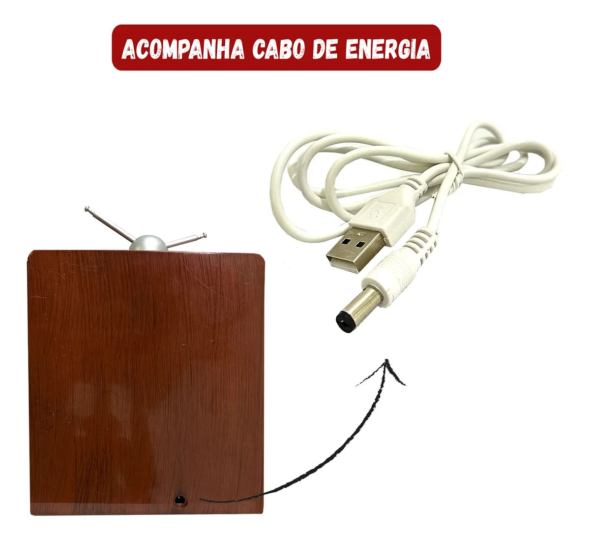 Glob de zapada TV retro cu lumini LED si muzica de Craciun