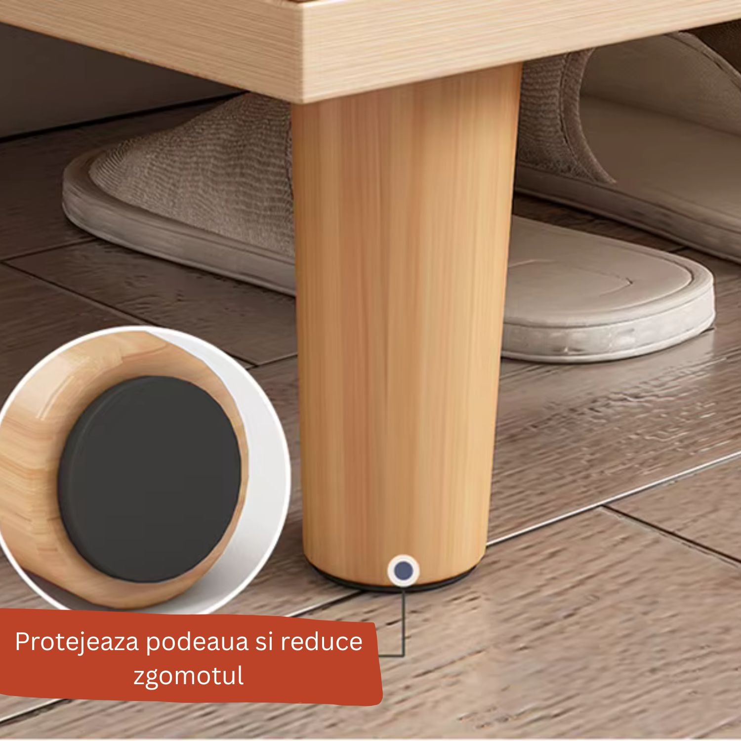 Dulap pantofi, din PAL, cu rafturi multiple – 120/140x32x100 cm, Alb/Gri