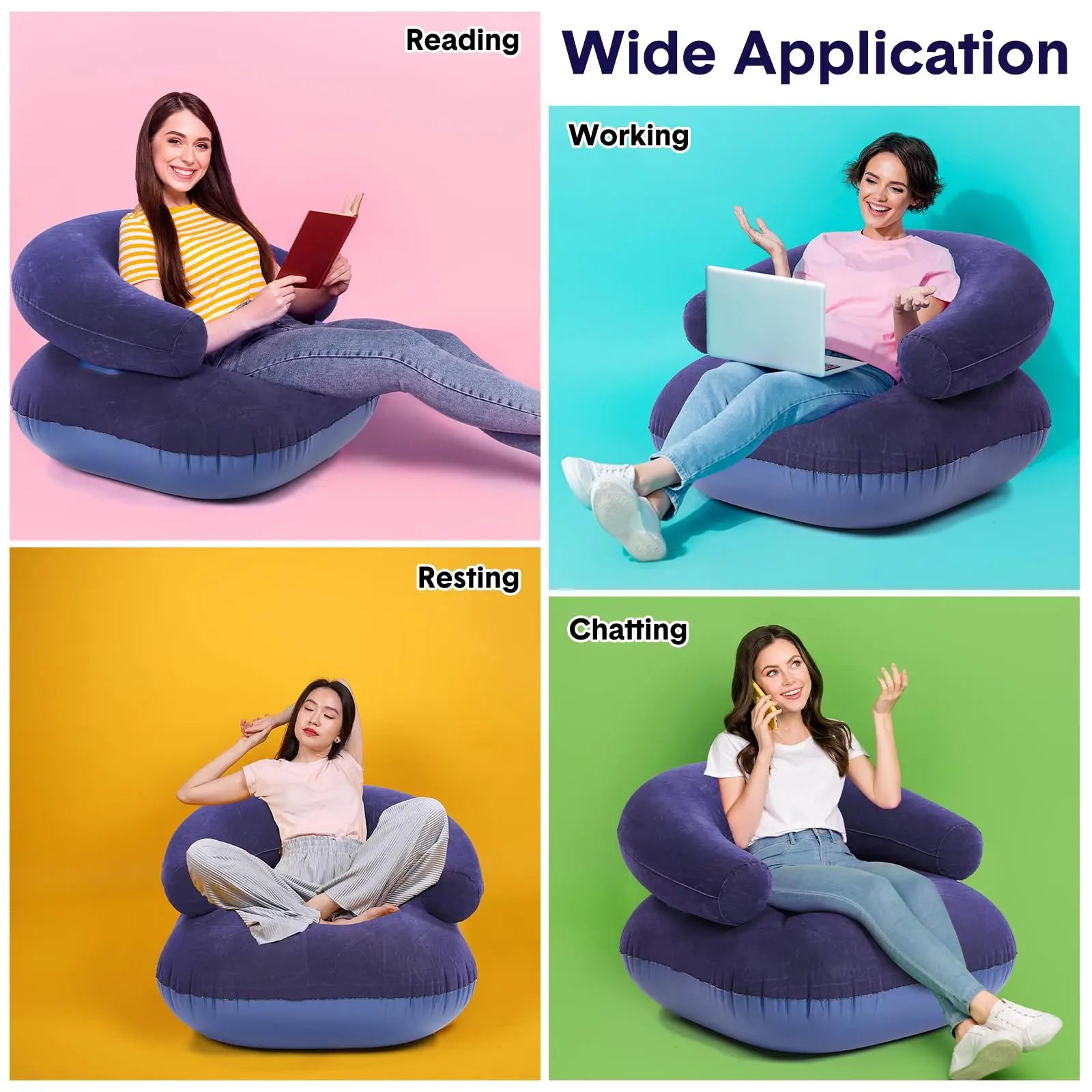 Fotoliu Gonflabil Interior/Exterior 91 x 91 cm