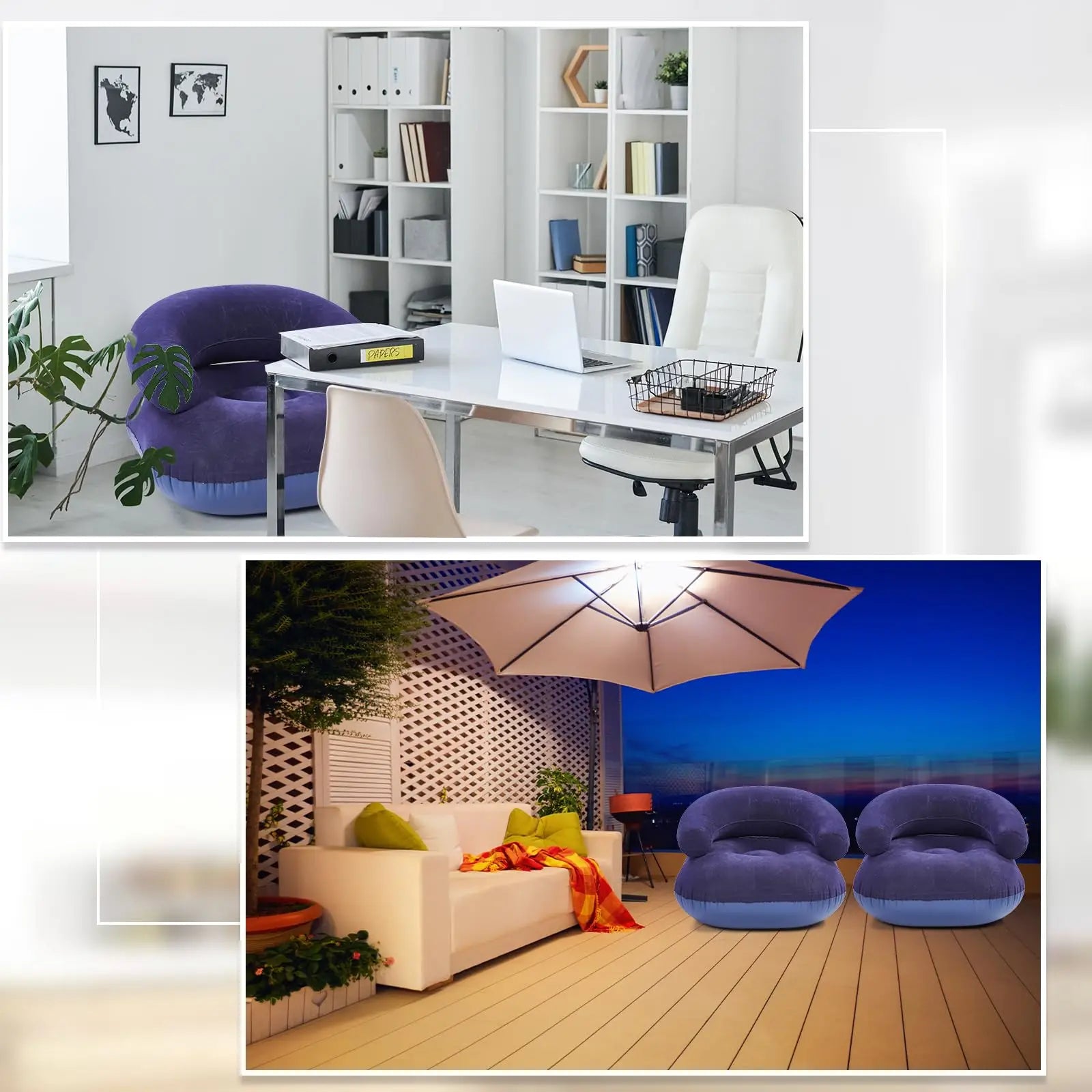 Fotoliu Gonflabil Interior/Exterior 91 x 91 cm