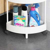 Etajera cu 4 rafturi pentru colt, coltar pentru living, baie, bucatarie 28 x 22 x 85cm - imagine 3