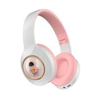 Casti wireless YDM55 iluminate LED, design desene animate - imagine 2