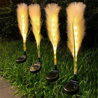 Set 2 Lampi Solare Decorative tip Iarba Pampas cu LED 70cm, lumina calda, IP66 - imagine 3