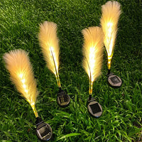 Set 2 Lampi Solare Decorative tip Iarba Pampas cu LED 70cm, lumina calda, IP66 - imagine 10