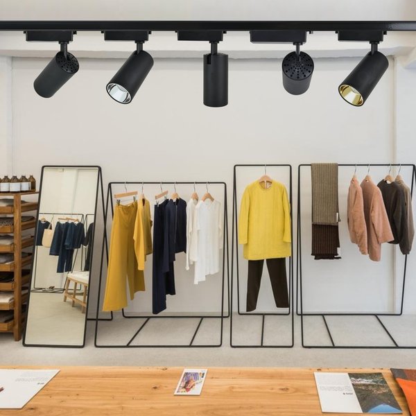 Spot LED pe sina, lumina calda, 903H-3500K-40W, culoare negru