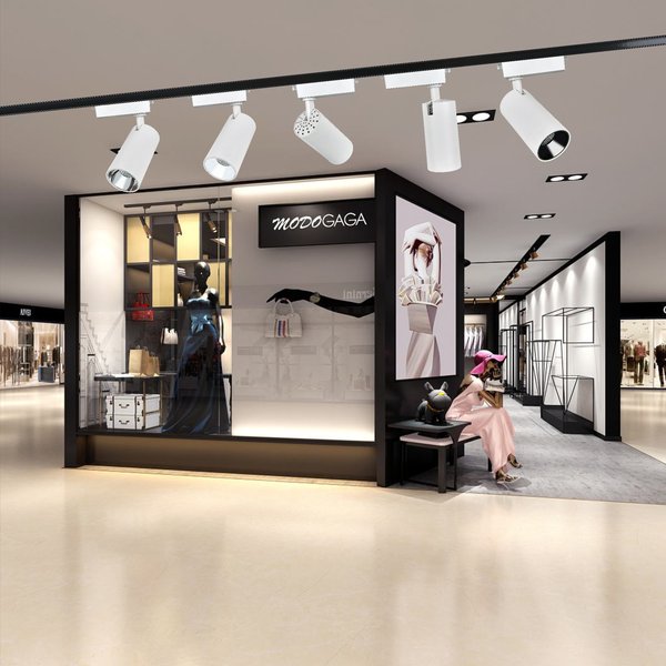 Spot LED pe sina, lumina calda, 903H-3500K-40W, culoare negru