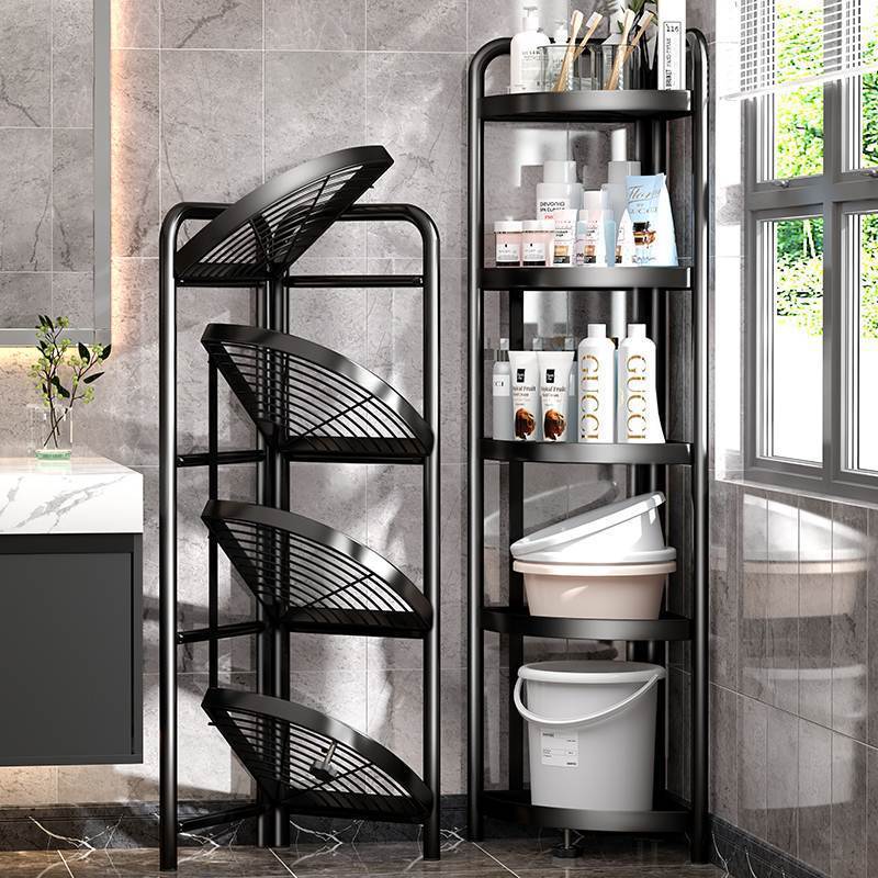 Etajera metalica pliabila pentru colt, 5 niveluri, 157x51x51cm