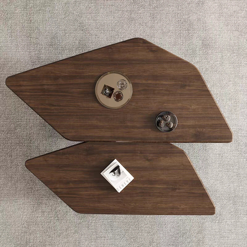 Set 2 mese cafea Gemini, design scandinav, model diamant, blat MDF 20mm