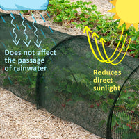 Tunel protectie plante 300x45 cm – plasa umbrire cu arcuri otel galvanizat - imagine 6