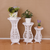 Set 3 masute decorative pentru ghivece de flori din PVC, 50/40/30 cm