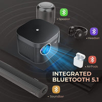 Proiector Smart Home Cinema, Android, Full HD 1080p, WiFi Dual Band, Bluetooth 4.0, Keystone, Boxe HiFi - imagine 5