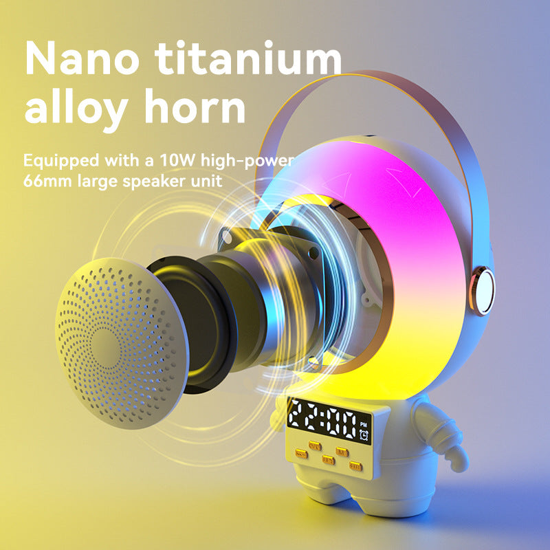 Boxa karaoke portabila cu 1 microfon wireless, Bluetooth, ceas si alarma