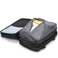 Rucsac laptop Oxford, rezistent la apa, compartiment vacuum, capacitate mare, USB, negru - imagine 2