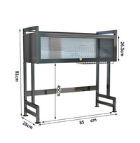 Suport de vase metalic multifunctional cu scurgator, suport pentru ustensile si tacamuri - imagine 6