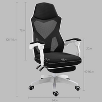Scaun de Gaming Ergonomic Predator cu spătar ventilat și design futurist