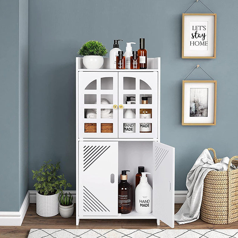 Set mobilier baie 2 piese – alb, plastic rezistent, max. dimensiune 78×36×22 cm