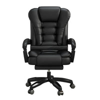 Scaun de Birou Ergonomic Directorial, Piele Ecologică, Recliner și Suport pentru Picioare - imagine 3