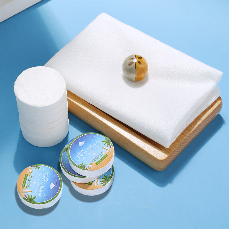 Set 10 prosoape comprimate de unica folosinta – 30x50 cm, model gros tip pearl