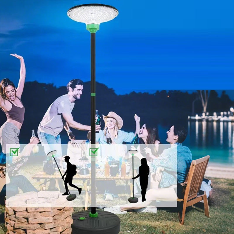 Lampa solara LED 200W, iluminare inteligenta in 3 culori, telecomanda si stalp inclus