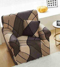 Husa fotoliu din bumbac elastic 90-140 cm - imagine 2
