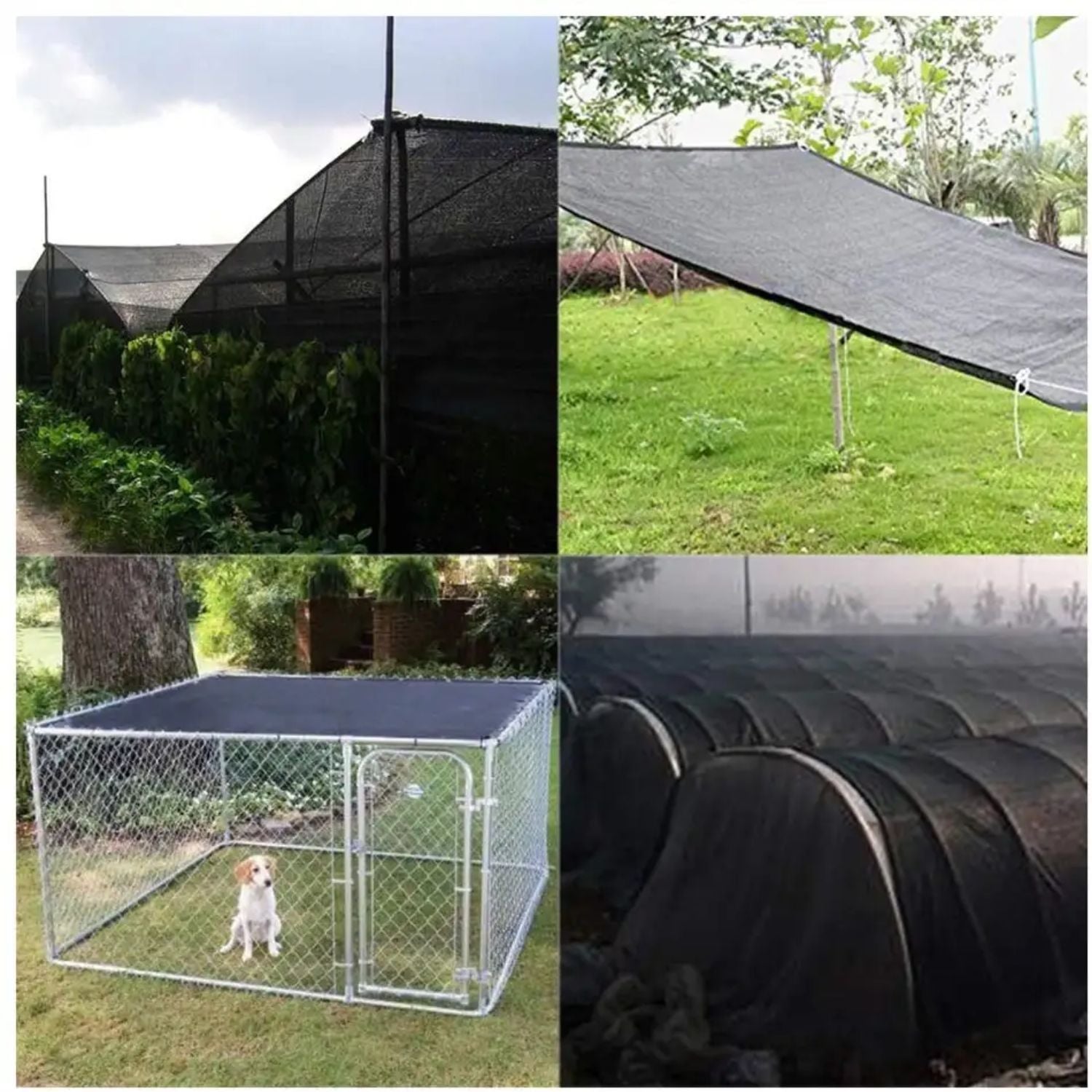 Plasa protectie solara si rezistenta la caldura pentru acvacultura, 8 ace, 80g, 2×25m sau 2×50m, verde/negru