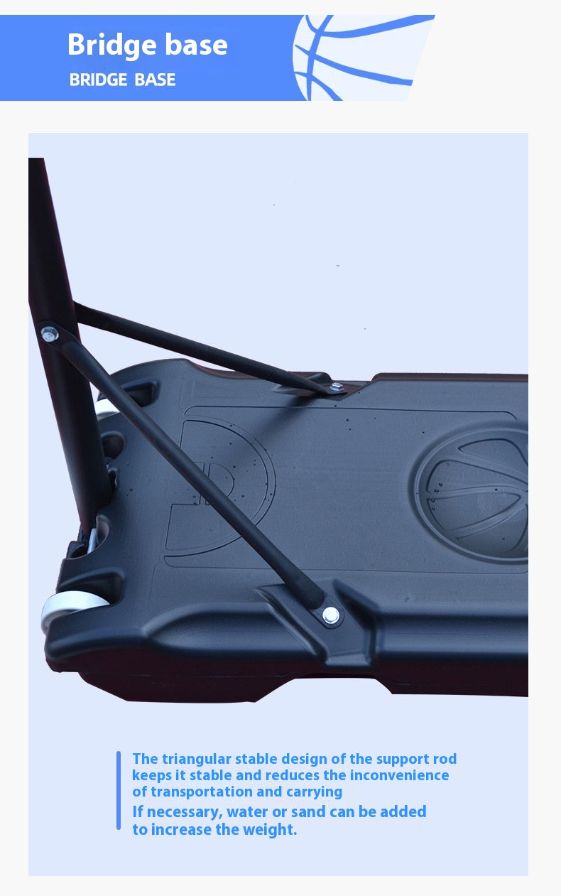 Cos baschet exterior reglabil 1.5–2.5 m – placa transparenta PVC, roti, baza umplere