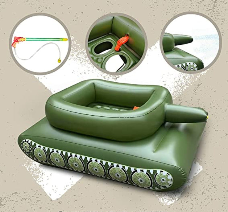 Tanc gonflabil piscina 160x110x60 cm cu pistol apa si patch din PVC 0.25mm