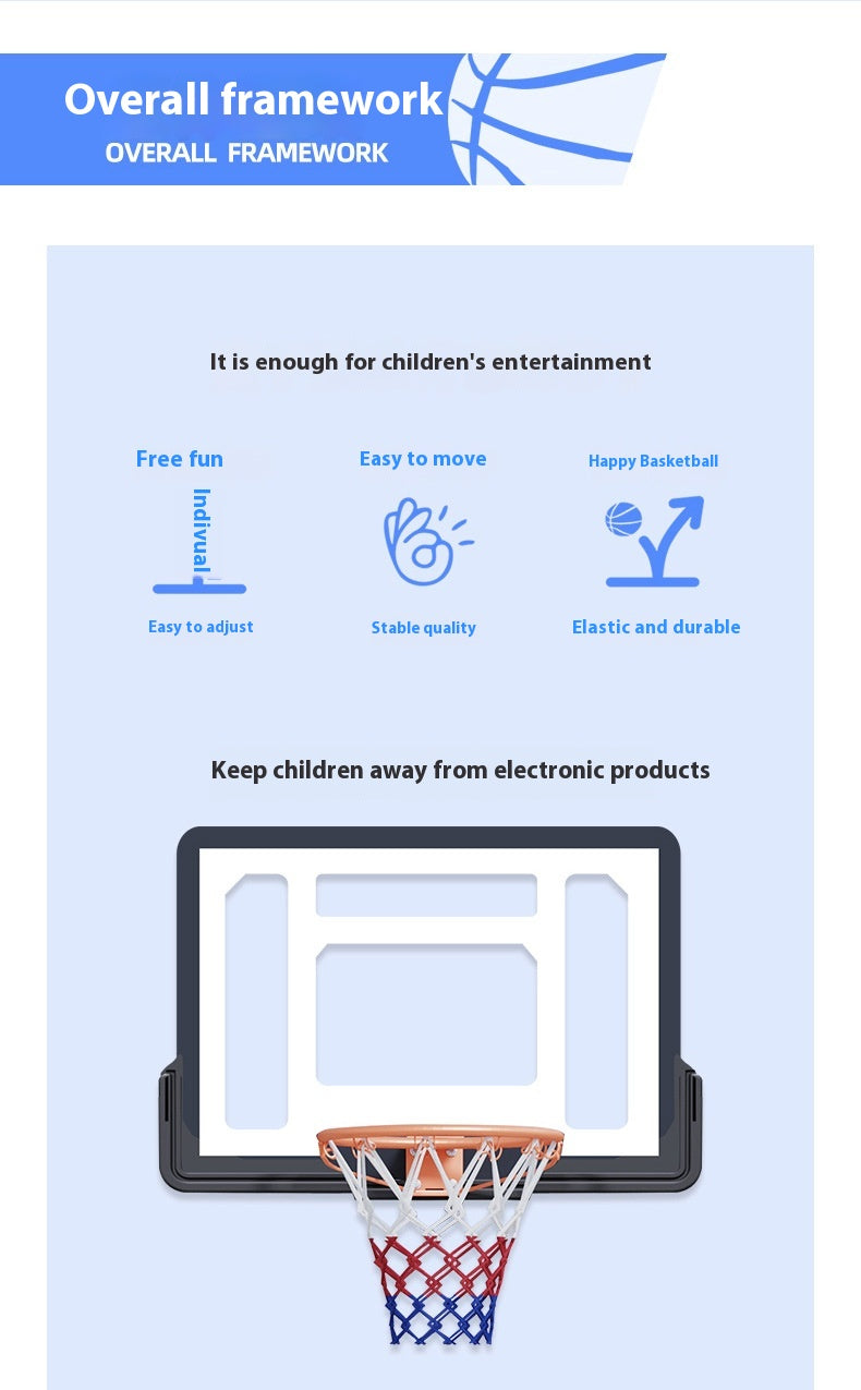 Cos baschet exterior reglabil 1.5–2.5 m – placa transparenta PVC, roti, baza umplere