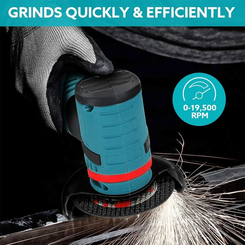 Mini Polizor unghiular portabil cu 1 sau 2 acumulatori 24V, 5 discuri incluse