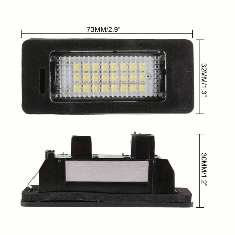 Set 2 lampi LED numar VW, cod H02045, 6500K, Plug & Play, fara eroare bec ars