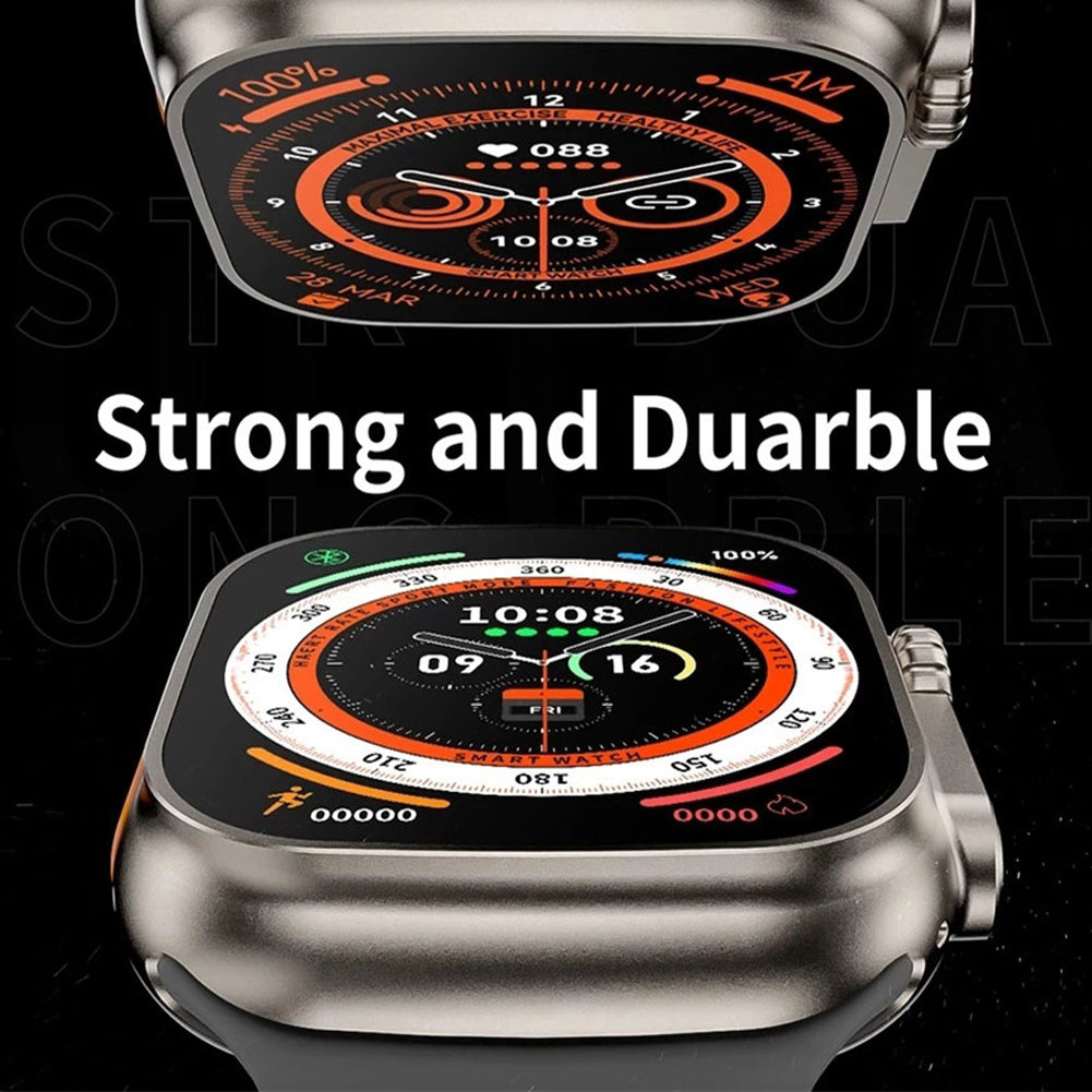 Ceas inteligent SmartWatch Z68 Ultra, compatibil cu orice telefon, apel Bluetooth, incarcator wireless, metal
