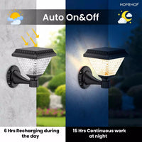 Lampa solara de perete, lumina calda si RGB, cu telecomanda, hexagonala, 6w - imagine 12