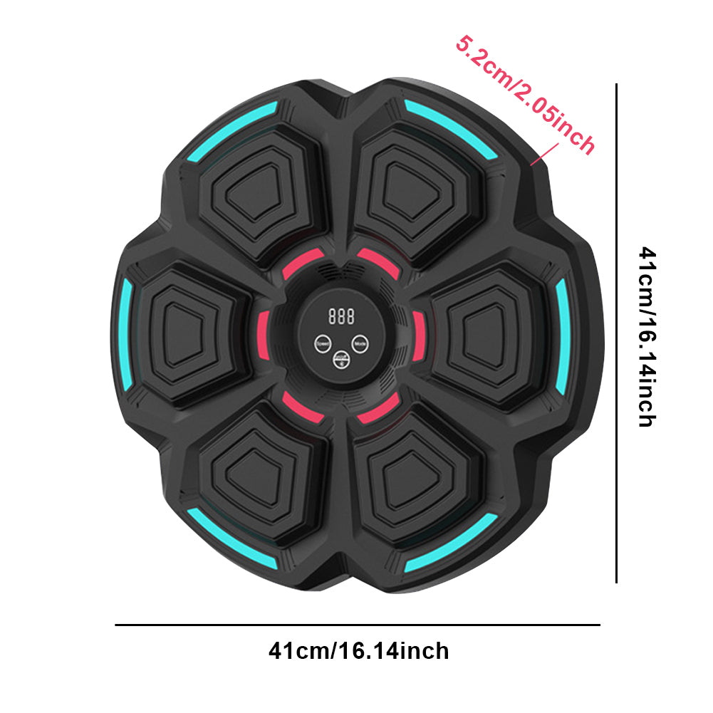 Aparat inteligent de box cu lumini RGB, muzica si afisaj LED – antrenament interactiv pentru acasa